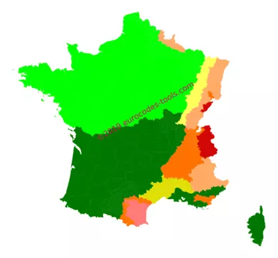 Carte de zonage de neige de la France (2011-2024)